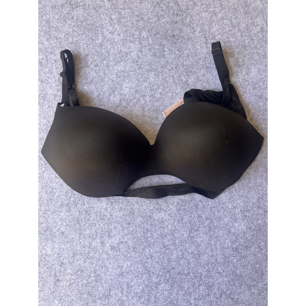 Victoria's Secret T-Shirt Bra 44DD Black Smooth Full Coverage Underwire